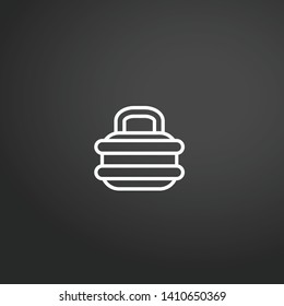 Lock With Two Bar Design vector icon. Lock With Two Bar Design concept stroke symbol design. Thin graphic elements vector illustration, outline pattern for your web site design, logo, UI. EPS 10.