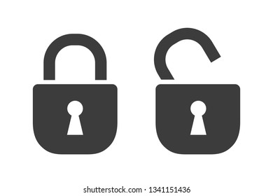 Lock two icons – stock vector