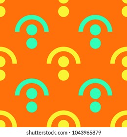 Lock under seamless pattern. Strict line geometric pattern for your design.