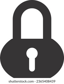 lock and unload sign flat vector 