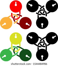 Lock Unlock Icon Vector Illustration