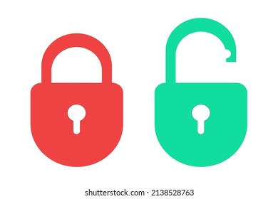 1,897 Lock Unlock Icon Green And Red Images, Stock Photos & Vectors ...