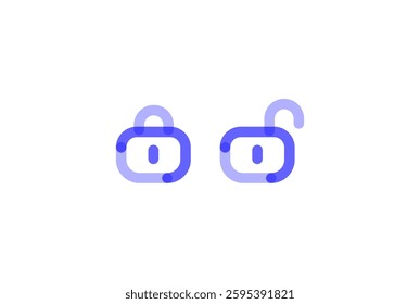 Lock And unlock icons vector for web and mobile application.