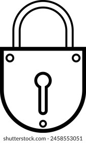 Lock and unlock logo icon