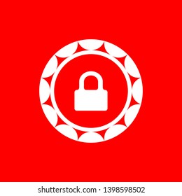 Lock, Unlock Password Protection Flat  Vector Icon. Padlock Icon.