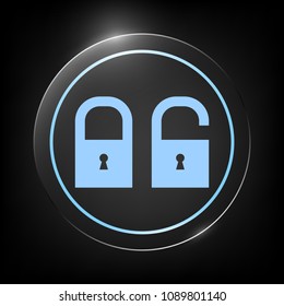 Lock, unlock - set  icon