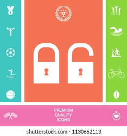 Lock, unlock - set  icon