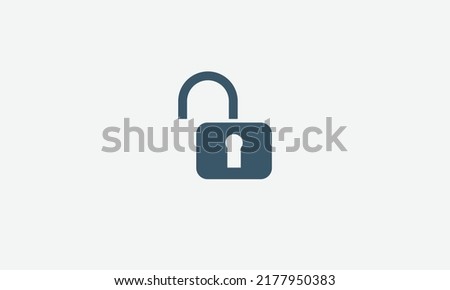 Lock Unlock vector logo design template