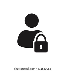 lock user vector icon