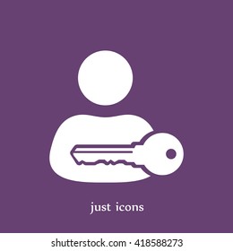 lock user vector icon