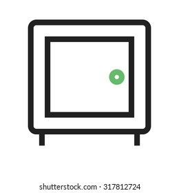 Lock, vault, safe, locker icon vector image.Can also be used for banking, finance, business. Suitable for web apps, mobile apps and print media.