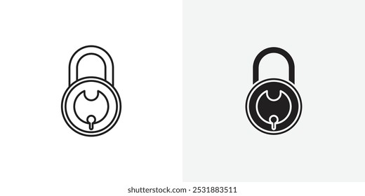 Conjunto de iconos de vectores de bloqueo. Ilustrador de Vector de stock. EPS 10
