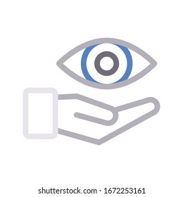 Farbzeilensymbol der Sperrlinie Vektorillustration 