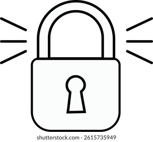 lock vector design icon illustration