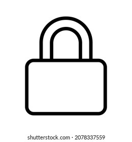 Lock Vector Design Icon. Suitable for UI and UX Design