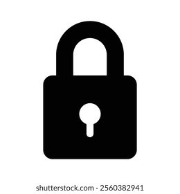 Lock vector design in modern style, creative icon of padlock