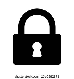 Lock vector design in modern style, creative icon of padlock