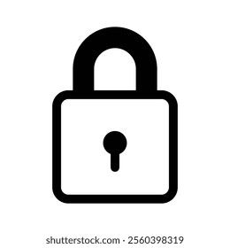 Lock vector design in modern style, creative icon of padlock