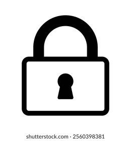 Lock vector design in modern style, creative icon of padlock