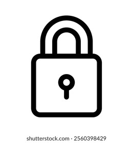 Lock vector design in modern style, creative icon of padlock