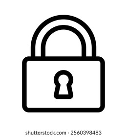 Lock vector design in modern style, creative icon of padlock