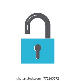 Lock Vector Flat Icon, simple & modern icon illustration with dark & Fun Color