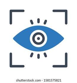 lock vector glyph color icon 