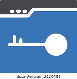 lock vector glyph colour icon