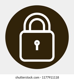 lock vector icon 10 eps