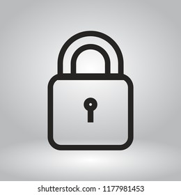 lock vector icon 10 eps