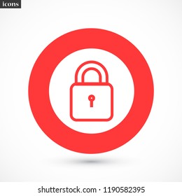 lock vector icon 10 eps