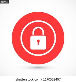 lock vector icon 10 eps