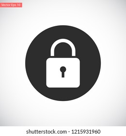 lock vector icon 10 eps