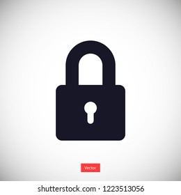 lock vector icon 10 eps