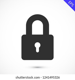 lock vector icon 10 eps