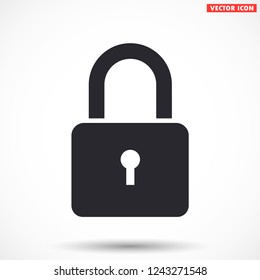 lock vector icon 10 eps