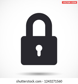 lock vector icon 10 eps