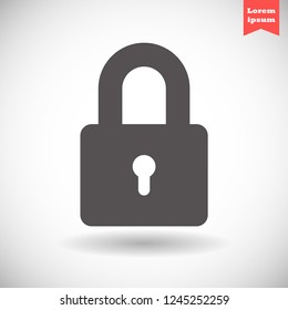 lock vector icon 10 eps