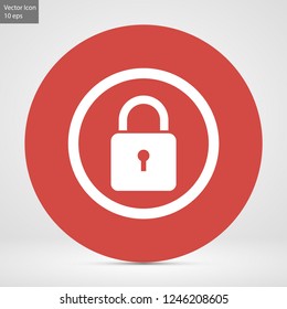 lock vector icon 10 eps