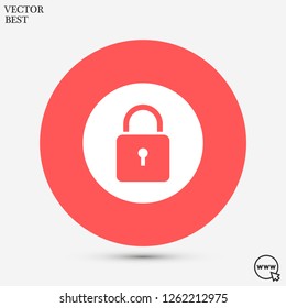 lock vector icon 10 eps