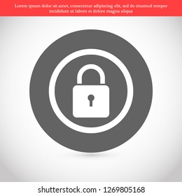 lock vector icon 10 eps