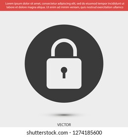 lock vector icon 10 eps