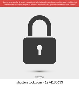 lock vector icon 10 eps