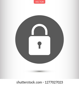 lock vector icon 10 eps