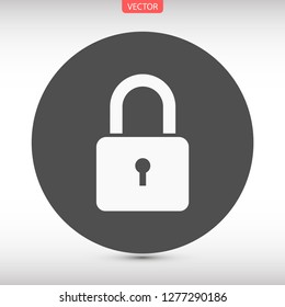 lock vector icon 10 eps