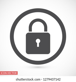 lock vector icon 10 eps