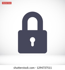 lock vector icon 10 eps