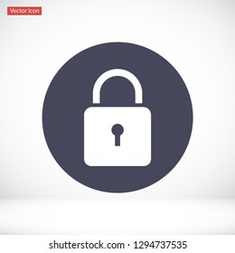 lock vector icon 10 eps