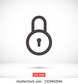 lock vector icon 10 eps