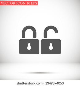 lock vector icon 10 eps